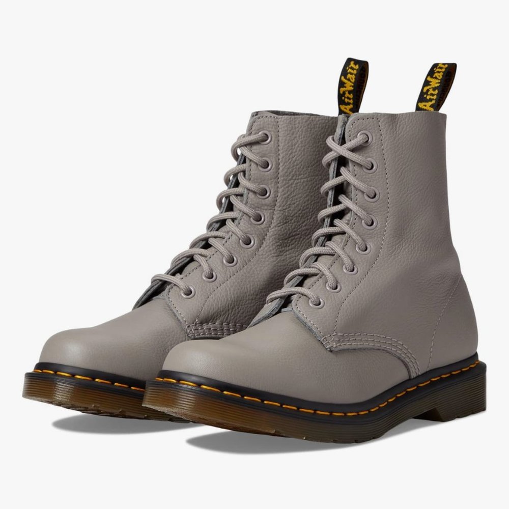 Dr. Martens / Doctor Doc Martens 1460 Leather Grey Boots Wm 8